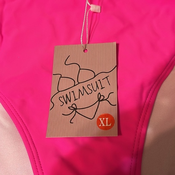 NWT Bikini Hollow Trapezoidal Adjustable Strap Bathing Suit - Picture 5 of 6